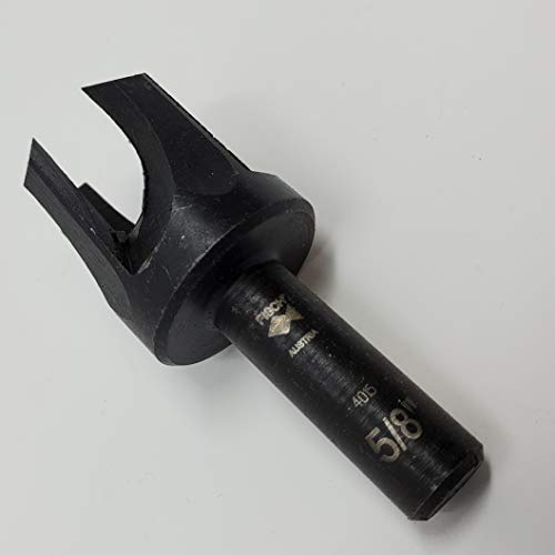 Fisch Tapered Plug Cutter (1/2") - Plug Cutter Drill Bit with Four Flute Design Ensures a Tight Plug - For Use with Both Soft and Hard Woods - Crafted from Tool Steel - FSE-095880 - Made in Austria