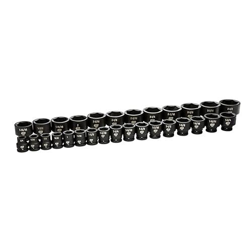 GEARWRENCH 29 Piece 3/4" Drive 6 Point SAE Impact Socket Set | 3/4" to 1-7/8" | 84035