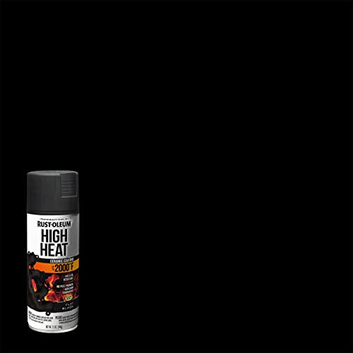 Rust-Oleum 248903 Automotive High Heat Spray Paint, 12 oz, Flat Black