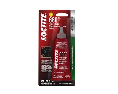 LOCTITE 660 Automotive Press Fit Repair – High Strength, Quick Cure, for Worn Parts, Prevents Loosening and Leakage - 50 ml, 1 Pack
