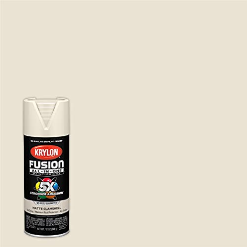 Krylon Fusion All-In-One Adhesive Spray Paint for Indoor/Outdoor Use, 12 oz, Clamshell