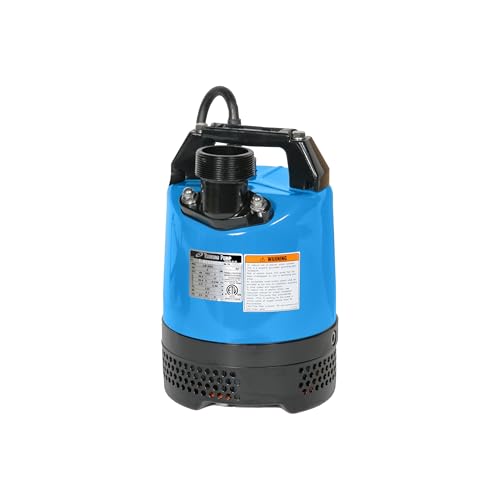 Tsurumi Pump LB-480 Submersible Dewatering Pump 2/3 HP 115V 2 in Discharge Slimline Design Ideal For Construction Use | 63 GPM / 3780 GPH