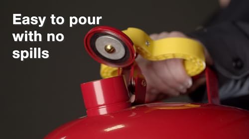 Eagle 2 Quart Type I Blue Safety Gas Can for Kerosene with Flame Arrester and Self-Closing Lid, Made in the USA, Galvanized Steel Flammable Storage Can, UI4SB