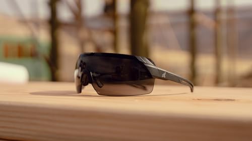 EDGE Makalu Z87 Safety Glasses for Men: Shatter Resistant Prescription Compatible Lenses | Available in Polarized, Tinted, or Clear | Anti-Slip Flexible Frames