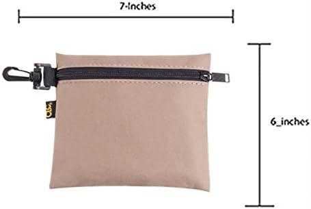 Custom Leathercraft 1100 Multi-Purpose Clip-on Zippered Poly Bags (Pack of 3)