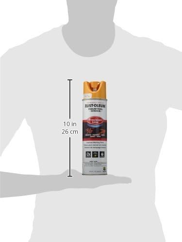 RUST-OLEUM 203033 M1800 Caution Yellow Gloss 17 OZ. Spray, 1.06 Pound (Pack of 1)