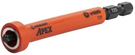 Crescent CAUMB3BT25 T25 x 3-1/2" Torx u-GUARD Covered Impact Power Bit with Ring Magnet (Pack of 2)