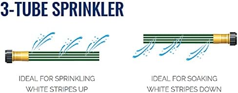 Flexon FS25CNV2 25-Foot Three Tube Sprinkler Hose