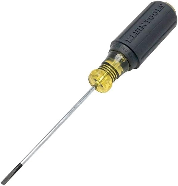 Klein Tools (612-4) Terminal Block Screwdriver, 1/8-Inch Cabinet, TB-DIN