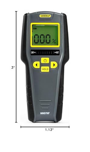 General Tools Digital Moisture Meter MMD7NP - Humidity Sensor- Pinless and Non-Invasive