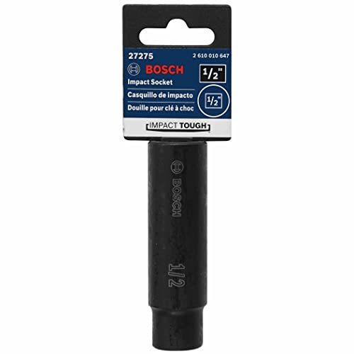 BOSCH Shank Impact Tough Deep Well Socket for Applications in High Torque Driving and Fastening