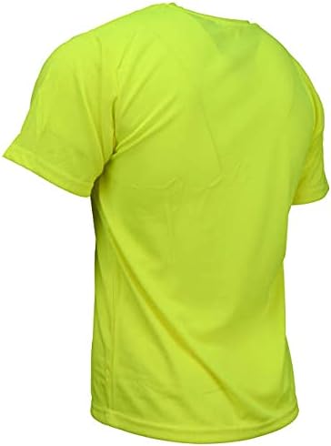 Radians Polyester Mesh Non-Rated Short Sleeve Safety T-Shirt, Large