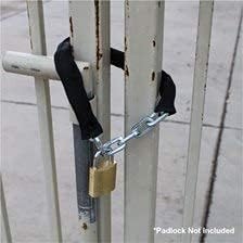 ABUS Hardened Steel 6KS 1/4" Thick Square Security Chain for Bikes, Containers, Trailers, ATV's, Motorcycles and Personal/Industrial Property (6 Foot)