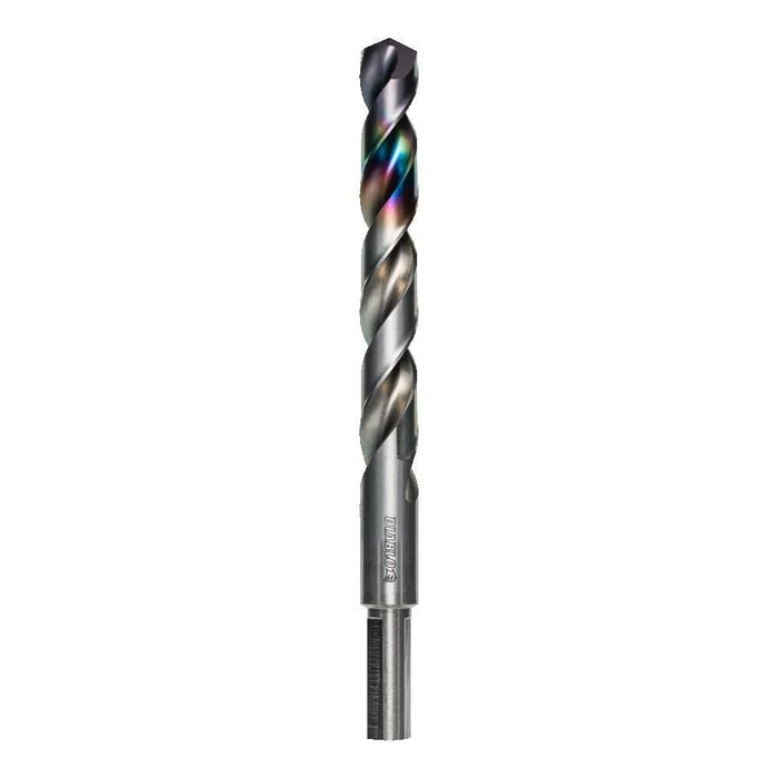 Diablo DMD12JP1 Metal Demon Drill Bits for Mild, Hardened and Stainless Steels, 1/2" Diameter, 3-Flats-Reduced Shank, 5.9" Length