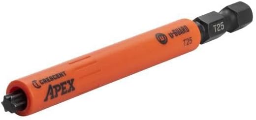 Crescent CAUGB3BT25 T25 x 3-1/2" Torx u-GUARD Covered Impact Power Bit (Pack of 25)