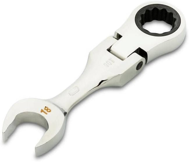 GEARWRENCH 90t 18mm Stubby Flex Ratcheting Wrench - 86868