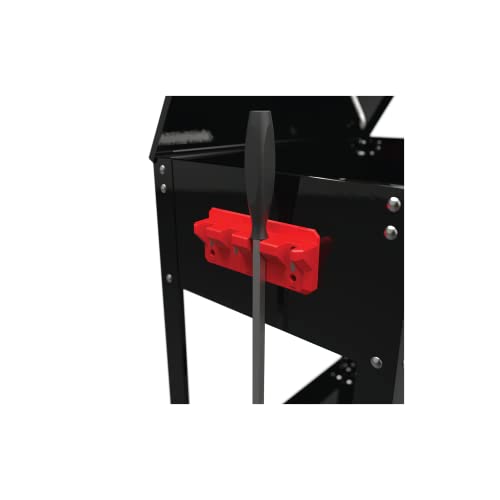 EZRED Magnetic 4 Slot Pry Bar Holder with Mounting Holes Non-Marring TPEE Low Profile Design Organization