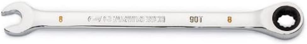 GEARWRENCH 8mm 4 Degree Swing Arch 12 Point Ratcheting Combination Wrench - 86908