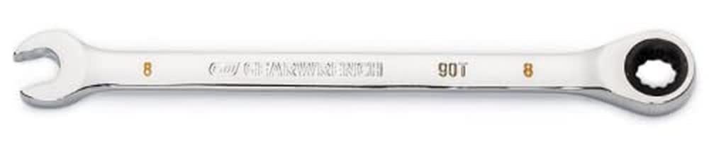 GEARWRENCH 8mm 4 Degree Swing Arch 12 Point Ratcheting Combination Wrench - 86908