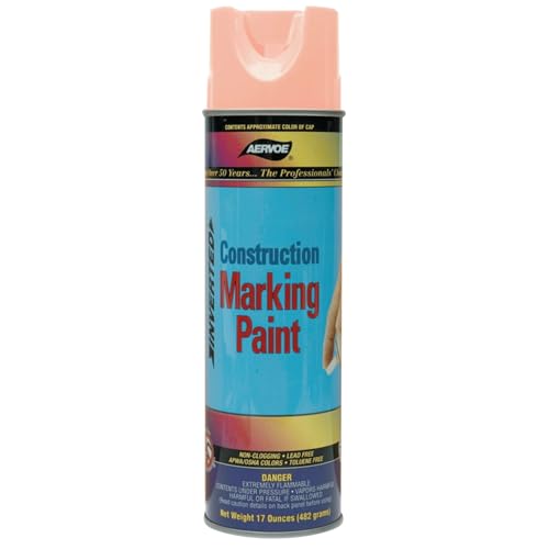 Aervoe Construction Marking Paint, Fluorescent Orange, 20 oz., 12/cs (205-247)