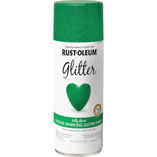 Rust-Oleum Imagine Craft & Hobby Glitter Spray Paint Glitter Kelly Green, 10.25 oz.
