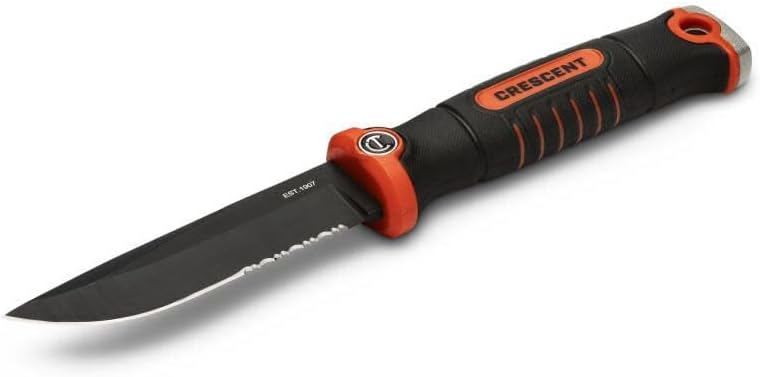 Crescent CPKFX 4-1/2" Fixed Blade Trade Knife with Sheath