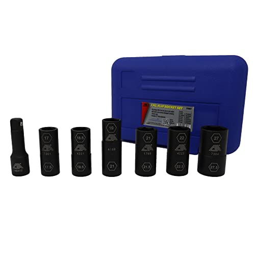 CTA Tools 7307 7 Pc. Flip Socket Set - Removal of Inflated, Warped and Mangled Chrome-Cap Style Lug Nuts