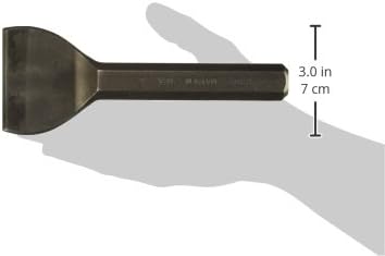 Mayhew Select 35002 3-by-7-Inch Carded Mason Chisel No Handguard, Black, 3 inch