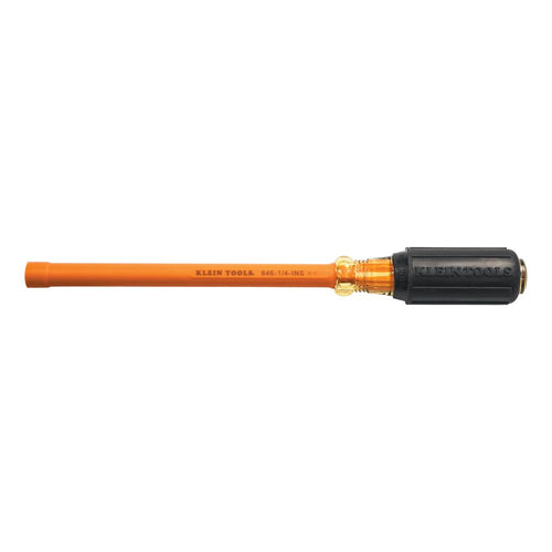 Klein Tools 646-1/4M 1/4-Inch Magnetic Tip Nut Driver 6-Inch Shaft