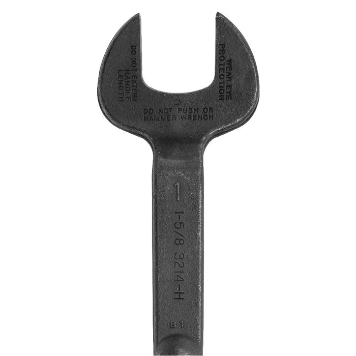 Klein Tools 3214 Spud Wrench, 1-5/8-Inch Nominal Opening, 1-Inch Bolt for U.S. Heavy Nut, Made in USA