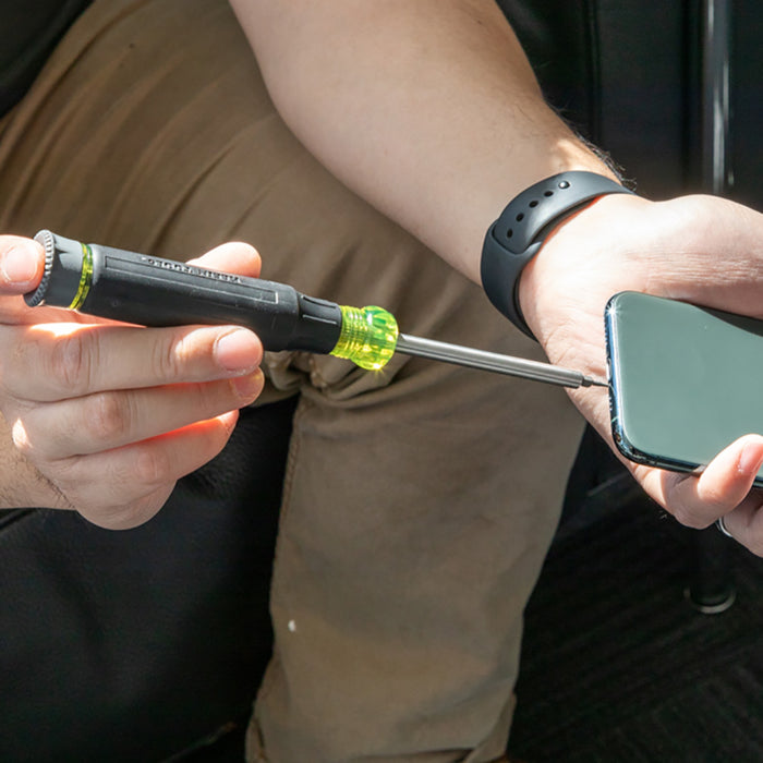 Klein Tools 32328 27-in-1 Multi-Bit Precision Screwdriver with Apple Bits