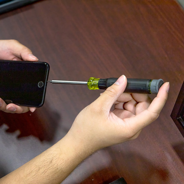 Klein Tools 32328 27-in-1 Multi-Bit Precision Screwdriver with Apple Bits