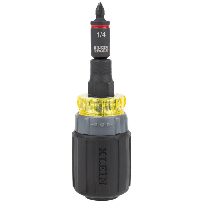 Klein Tools 32561HDRT KNECT 7-in-1 Ratcheting Impact-Rated Stubby Screwdriver/Nut Driver