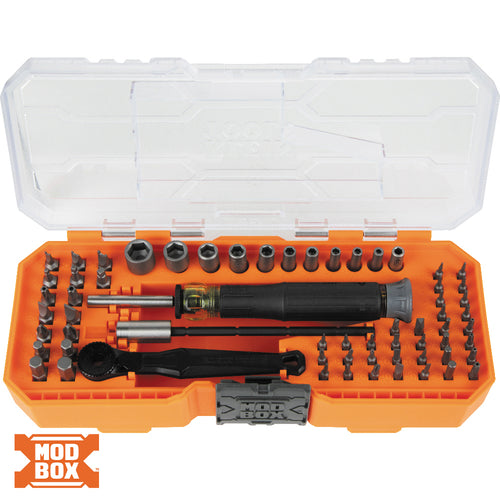 Klein Tools 32787 Precision Ratchet & Driver System 64-Piece
