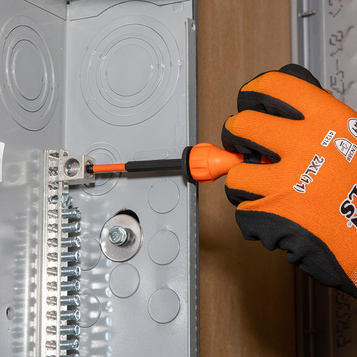 Klein Tools 33804 ProFlex Impact-Rated Interchangeable Ratcheting T-Handle Set, 23-Piece