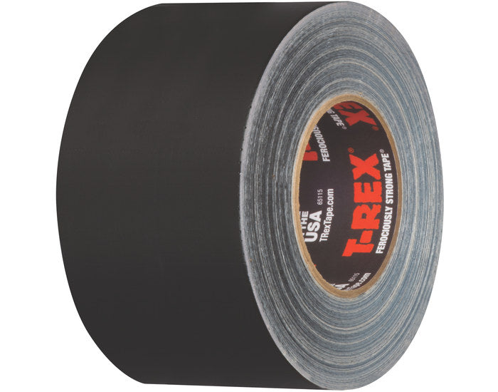 Shurtape T-Rex PC745 Black Cloth Tape, 72 mm Width x 35 yd Length (Pack of 16)