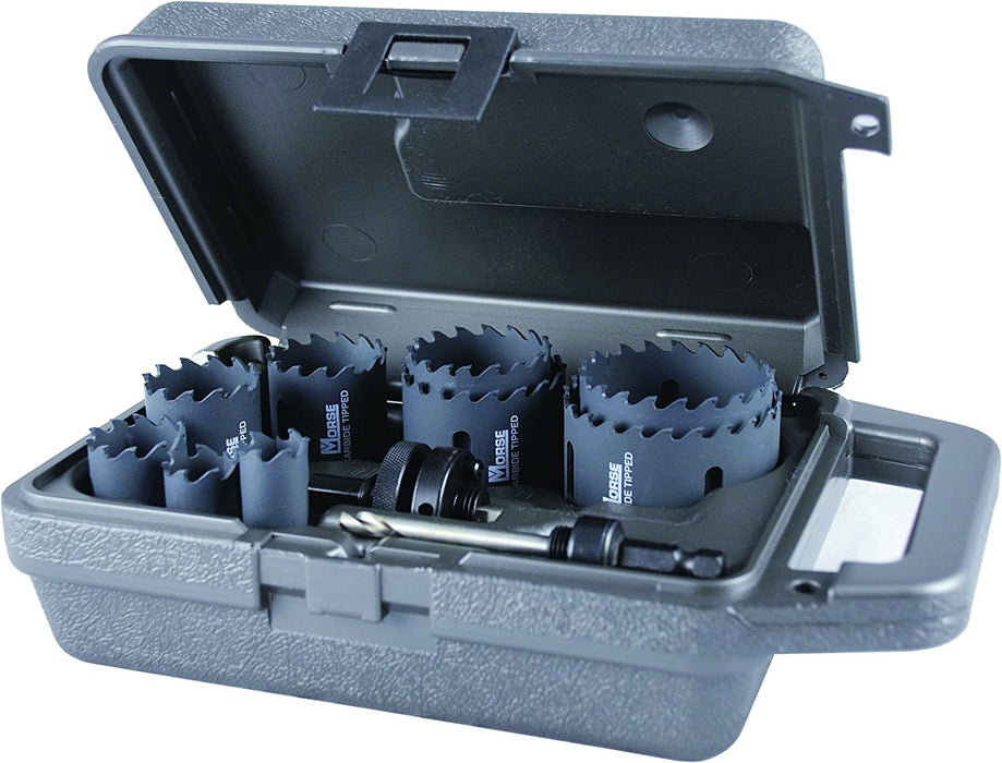 MK Morse MHSTK100 11 piece, Carbide Tipped Hole Saw, General Purpose, Maintenance Kit