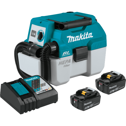 Makita 18V LXT Lithium-Ion Brushless Cordless 2 Gallon HEPA Filter Portable Wet/Dry Dust Extractor/Vacuum