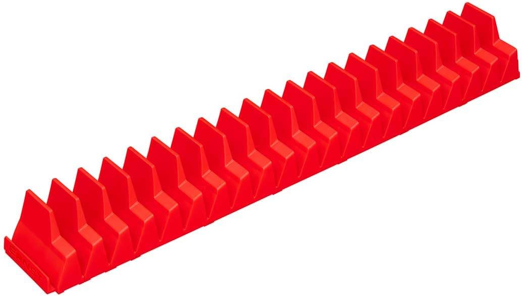 Ernst Manufacturing Wrench Pro Wrench Storage for 20 Wrenches with Anti-Slip Cleats - Red - Made in the USA