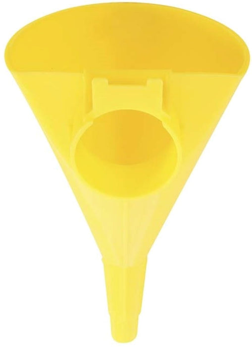 Eagle Plastic Funnel for Type I Metal Safety Cans, 5"x 7"x 12", Made of Chemically Resistant High-Density Polyethylene, Yellow, Made in The USA, F15FUN