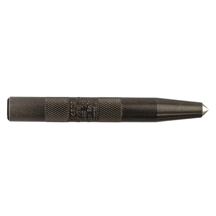 Mayhew Tools 24302 Knurled Center Punch, 1/2", Black Oxide Finish