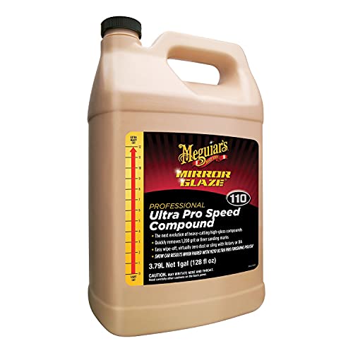 Meguiar's M11001 Mirror Glaze Ultra Pro Speed Compound - 1 Gallon Container