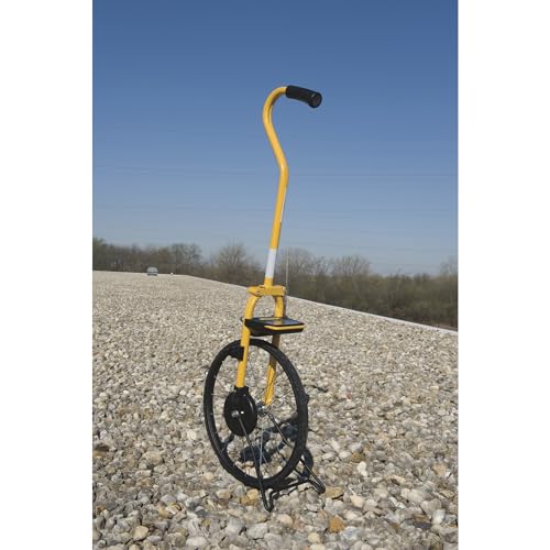 Keson MP401E Electronic Metal Frame Measuring Wheel with Spoked Wheel, 15-1/2-Inch Diameter , Yellow