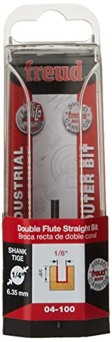 Freud 04-100 1/8" Dia. Double Flute Straight Bit