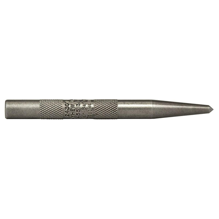 Mayhew Tools 24301 Knurled Center Punch, 3/8", Black Oxide Finish