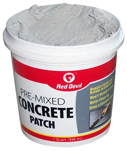 Red Devil 0641 Pre-Mixed Concrete Patch, 1 Gallon, Pack of 1, Gray, Made in USA