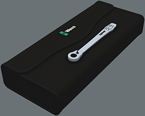 Wera 05004078001 8100 SC 8 Zyklop Metal Ratchet Set with Switch Lever, 1/2" Drive, Metric, 28 Pieces