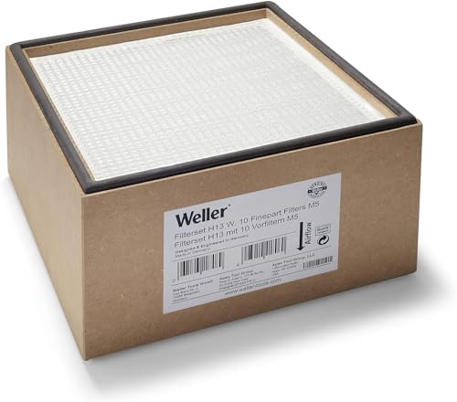 Weller T0058762858 Filter Set H13 W. 10 Finepart Filters F7, Black