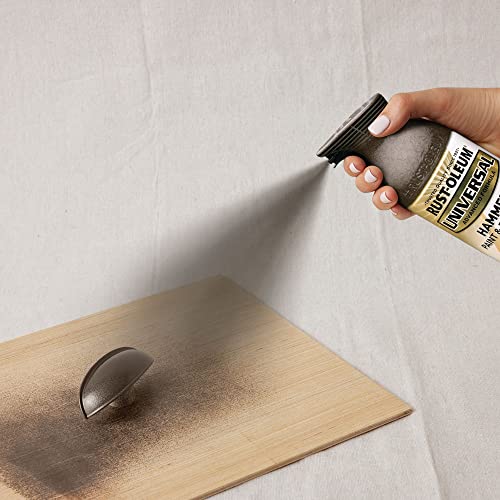 Rust-Oleum 245218 Universal All Surface Hammered Spray Paint, 12 oz, Brown