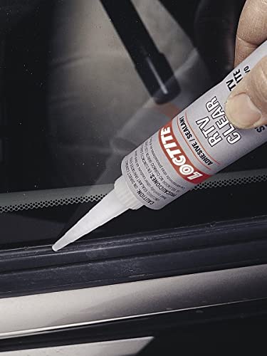 LOCTITE Automotive RTV Clear Silicone Adhesive – Indoor & Outdoor Sealant, Waterproof, Flexible, Protects Wiring - 80 ml, 1 Pack